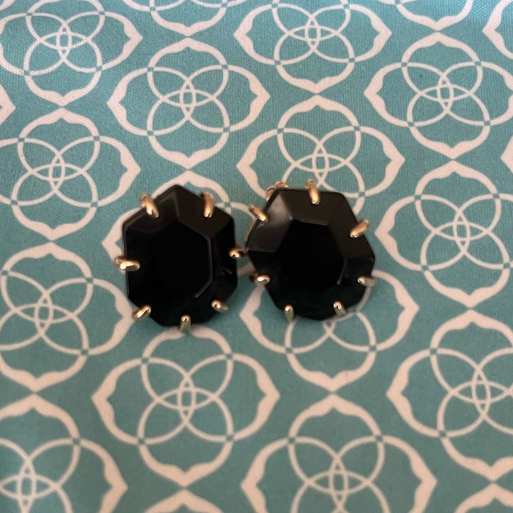 Kendra Scott Black Morgan Stud Earrings